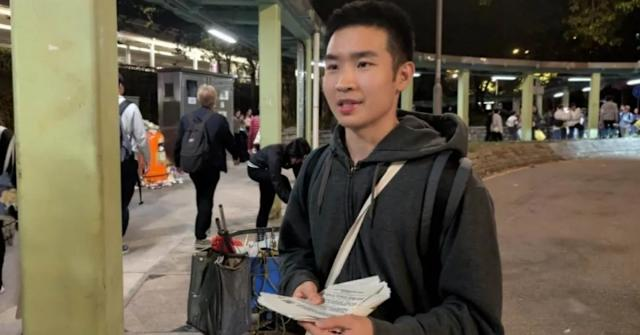 香港中文大學政治系學生關靖豐因發起連署追查宏福苑火災真相，在畢業前夕遭開除學籍。 圖：翻攝自 X @sohfangwei