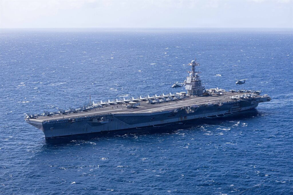 圖為福特號。（圖取自x.com/USNavy） 圖：取自x.com/USNavy