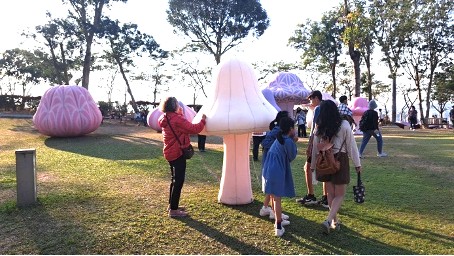 高雄果嶺自然公園裝置藝術。 圖：高雄市公園處/提供