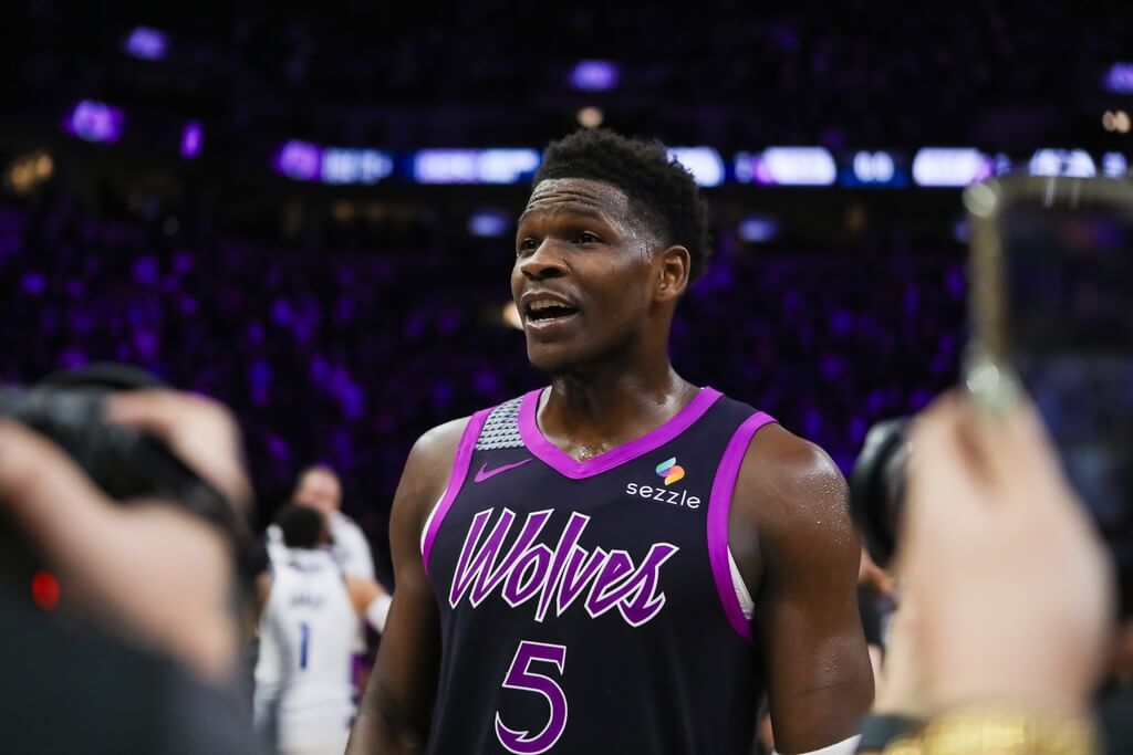 NBA明尼蘇達灰狼隊球星愛德華茲。（美聯社）