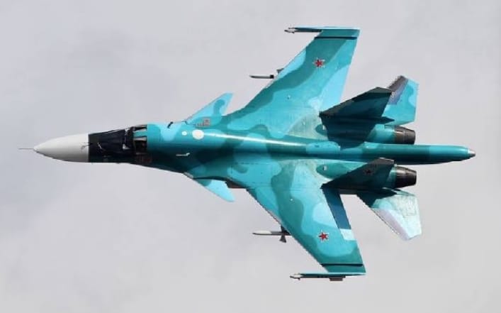 俄軍Su-34戰機。(示意圖) 圖 : 翻攝自 X / Special Kherson Cat