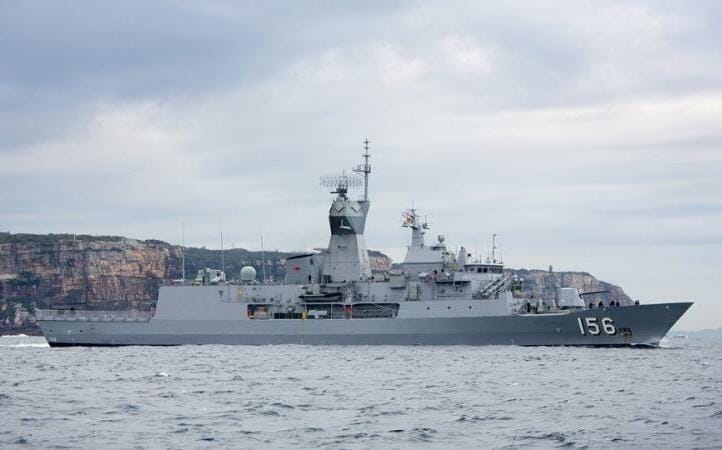澳洲海軍「土烏巴艦」穿越台灣海峽 國防部：全程掌握周邊動態