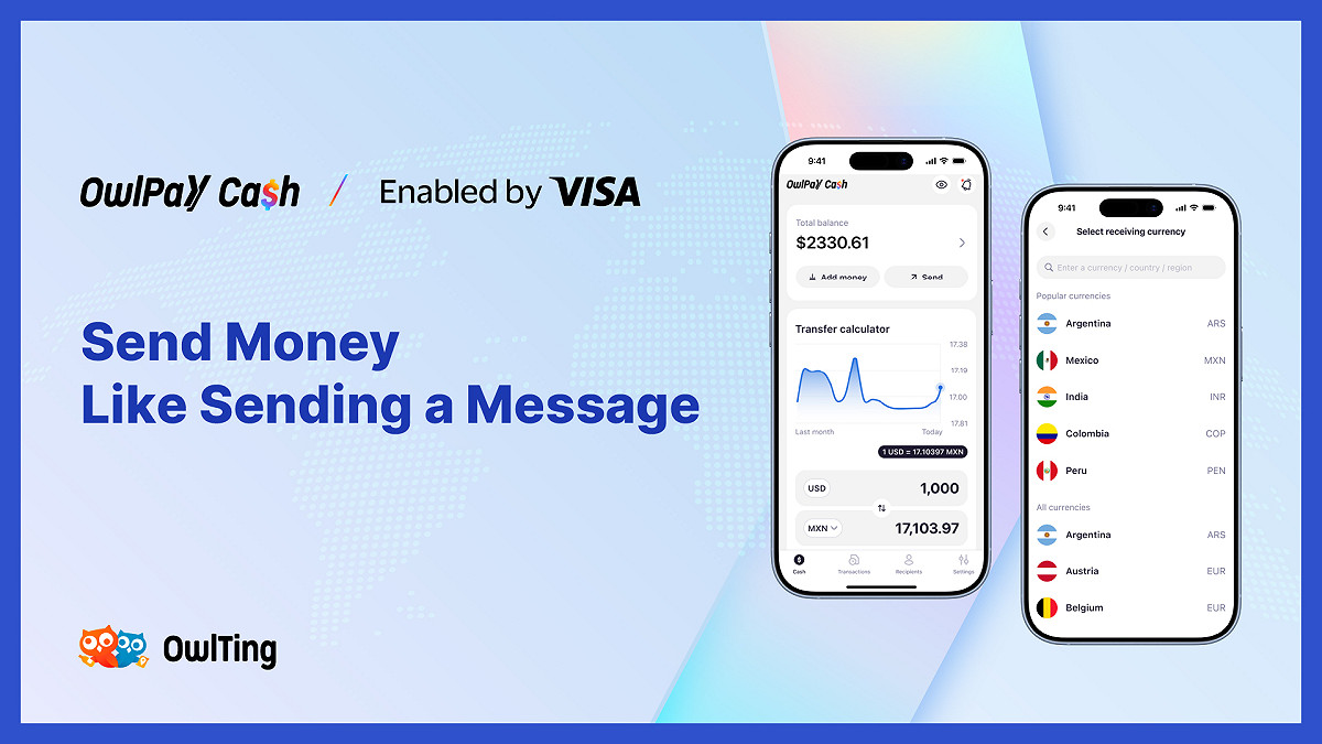 奧丁丁OBOOK Holdings攜手Visa Direct 搶2300億美元匯款商機