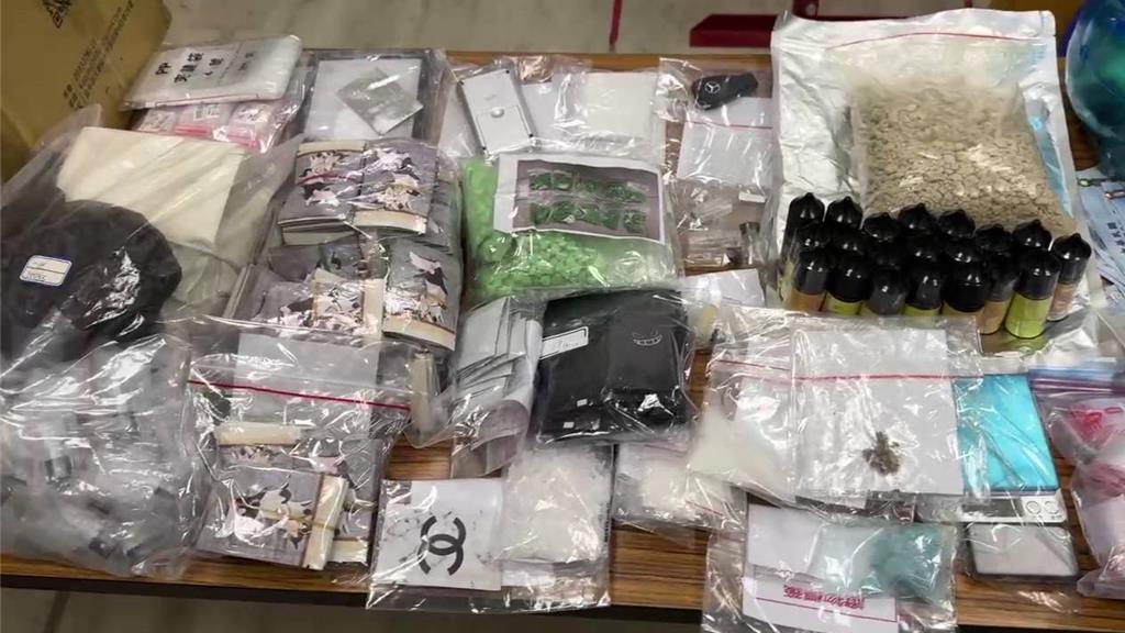 全台首例進口合法化學原料，意圖合成托咪酯毒品。 圖：翻攝畫面
