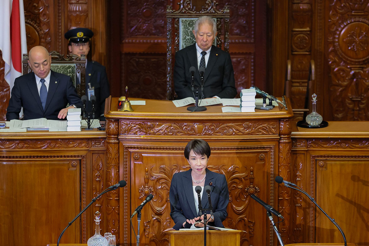 日本內閣總理大臣高市早苗（前） 圖：翻攝自高市早苗的Ｘ
