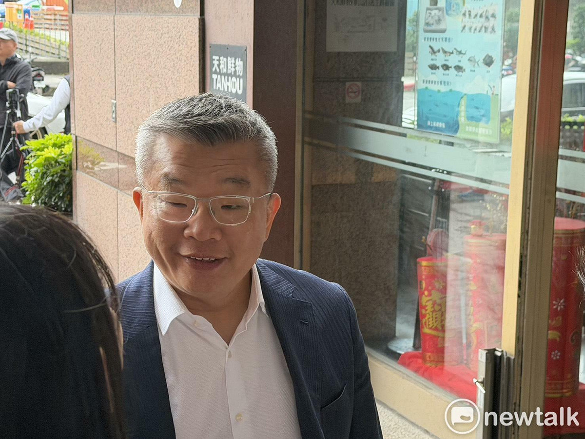 民進黨團總召蔡其昌首度以總召身份出席民進黨中執會。 圖：高逸帆／攝