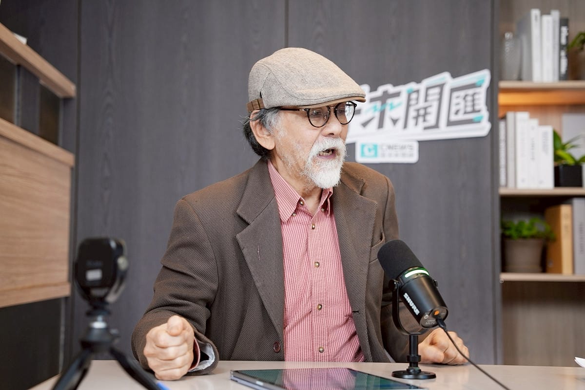 民進黨前立委林濁水今（25）日接受主持人黃光芹《CNEWS匯流新聞網》政論live直播節目《中午來開匯》專訪。 圖：《CNEWS匯流新聞網》提供