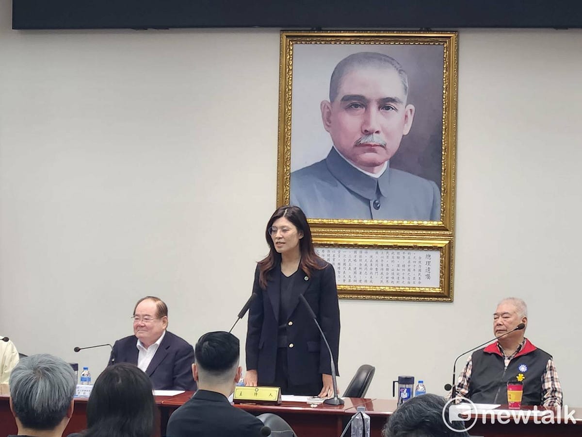 國民黨主席鄭麗文主持國民黨中常會。 圖：黃建豪/攝