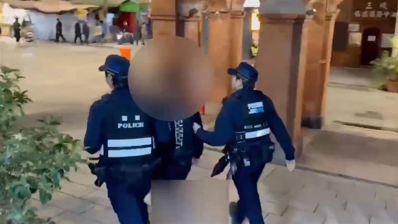 新北三峽昨日發生持刀傷人事件，晚間警方循線將人查緝到案。 圖：翻攝畫面
