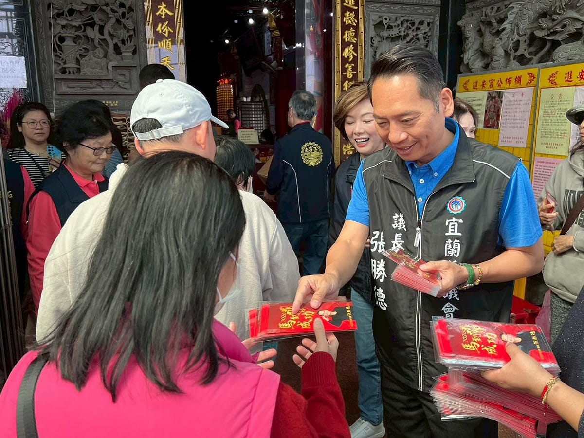 國民黨宜蘭縣長提名電話民調將在明(28)日揭曉數據。圖為國民黨初選候選人之一、宜蘭縣議長張勝德。 圖：翻攝自 張勝德FB