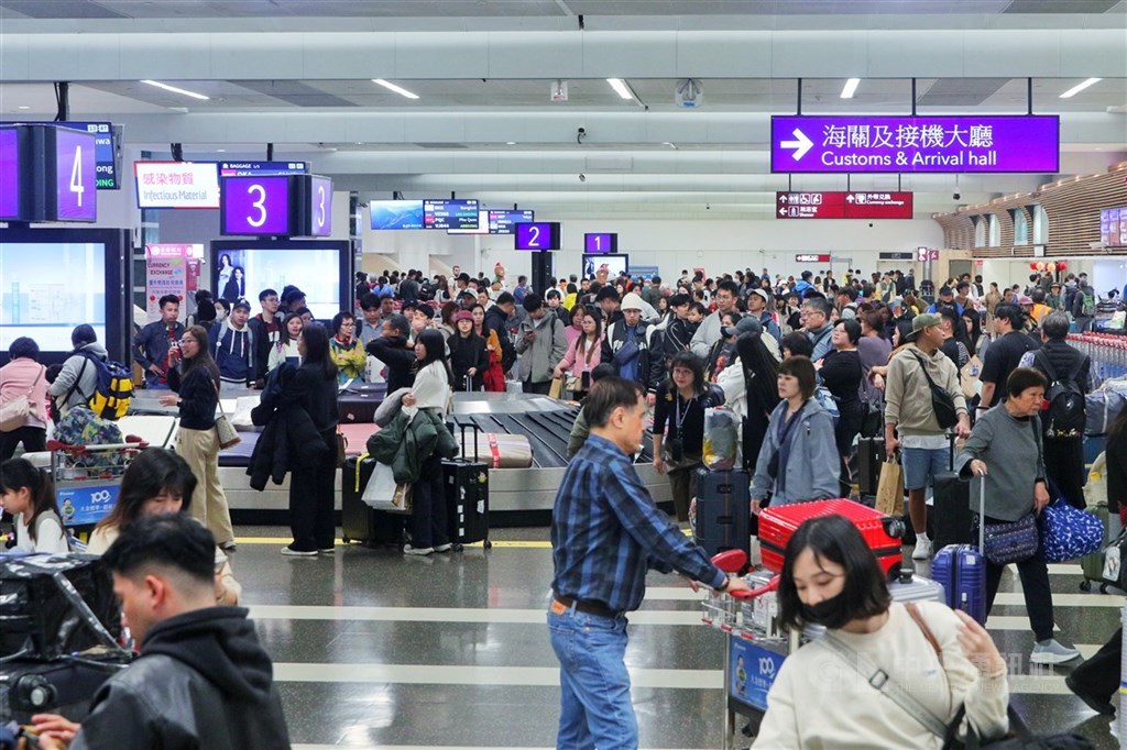 圖為桃園國際機場。 圖：中央社檔案照片