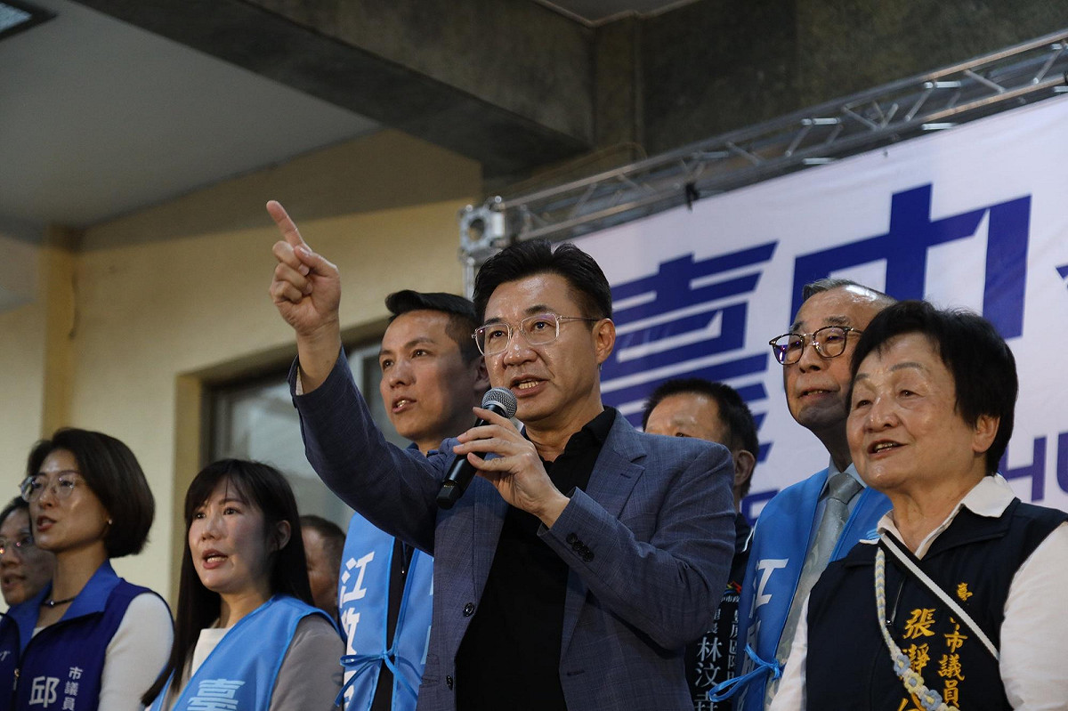 江啟臣在見面會上首度提出完整的政見。 圖：江啟臣服務處/提供
