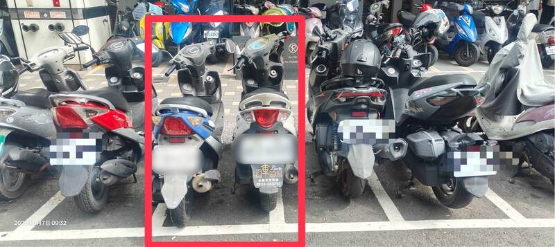 律師提醒，移動別人機車有2大風險。 圖：警方提供（示意圖）