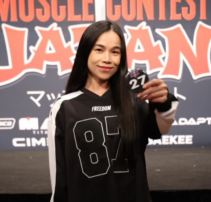 林芯儀代表台灣前往日本參加《IFBB Pro League》的「Fit Model」項目國際級職業選美賽事。 圖：翻攝自林芯儀IG