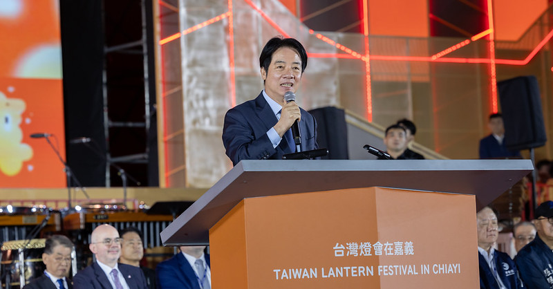 賴清德總統出席「2026台灣燈會在嘉義」開燈典禮。 圖：總統府提供