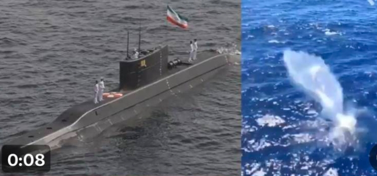 伊朗海軍潛艦「征服者」號遭到美軍獵殺擊沉。 圖 : 翻攝自 X / Baba Banaras