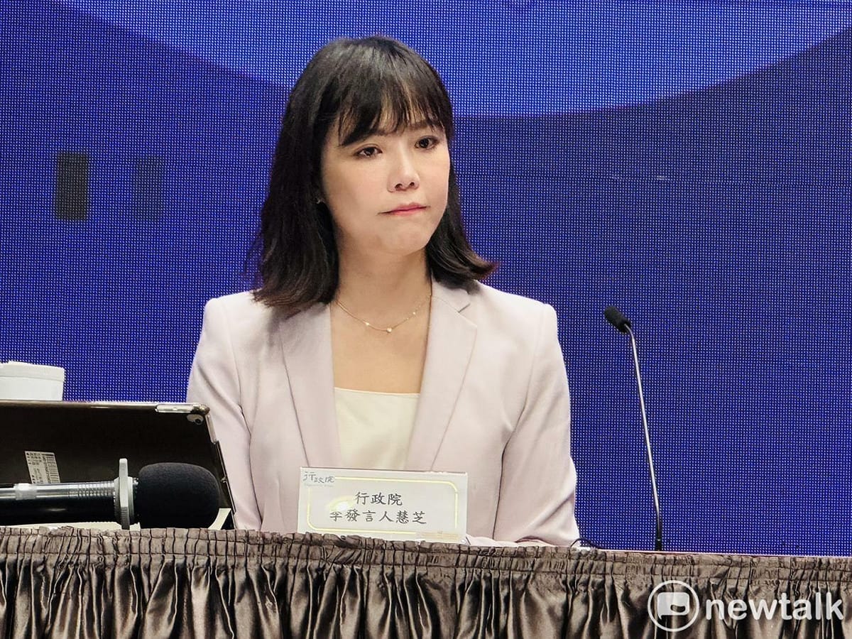 行政院發言人李慧芝。 圖：謝莉慧/攝