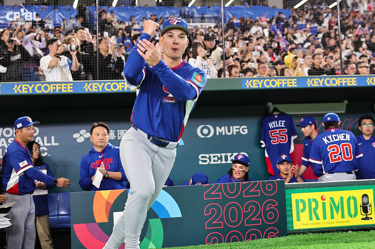 「費仔」今晚擔任第二棒。 圖 ：取自CPBL 中華職棒臉書