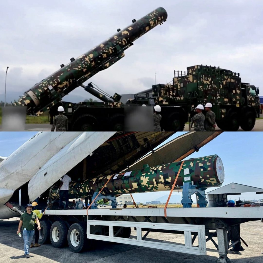 菲律賓海軍陸戰隊最新成立的「布拉莫斯」（BrahMos）陸基反艦飛彈系統部隊被安置在呂宋島西北端，分析為直接針對呂宋海峽關鍵通道，封鎖中國南方海軍進出太平洋的戰略要道。 圖：翻攝「X」@NewsIADN