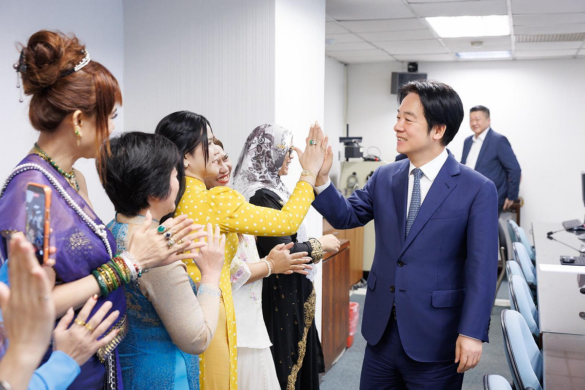 賴清德說，政府近年持續強化新住民制度與資源支持。 圖：民進黨提供
