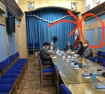 多名伊朗高級官員共同使用的新聞錄影室也已遭到美軍定位。 圖：翻攝自 @Israelwaronhama X 帳號