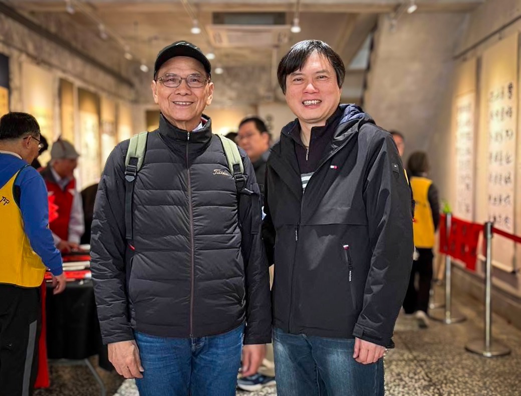民進黨宜蘭縣長提名人林國漳與前立法院長游錫堃。 圖：翻攝自林國漳臉書（資料照）
