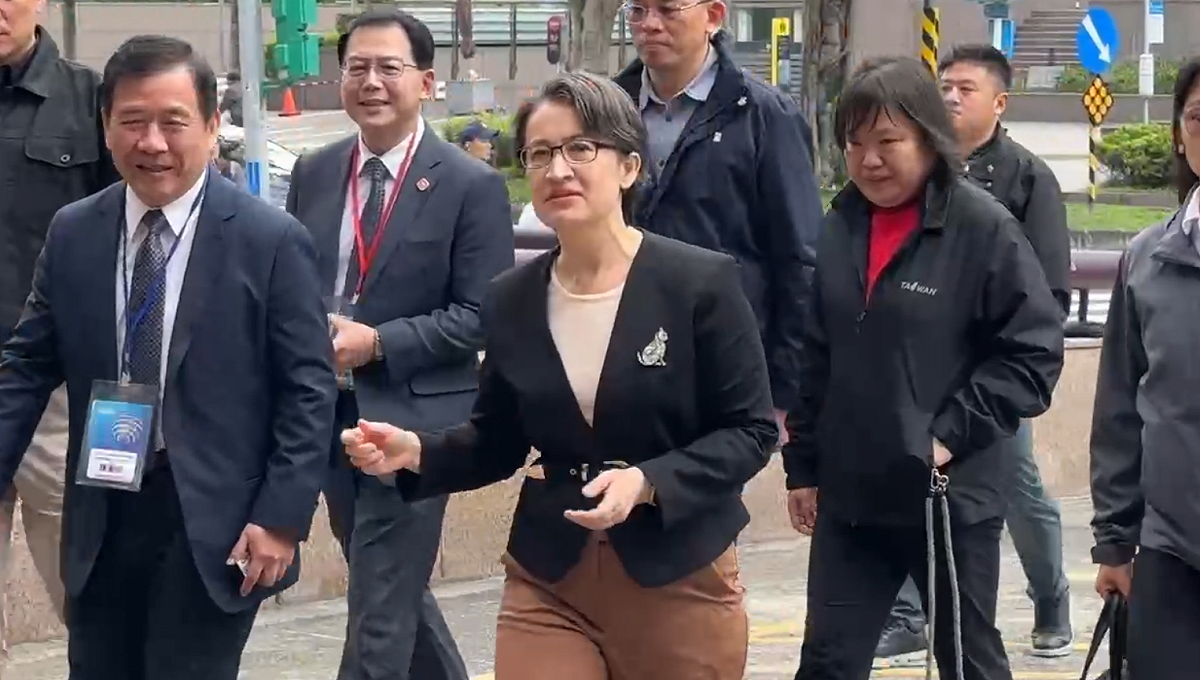 蕭美琴說，許多台灣民眾都很期待台灣的名稱能夠站上國際。 圖：高逸帆／翻攝