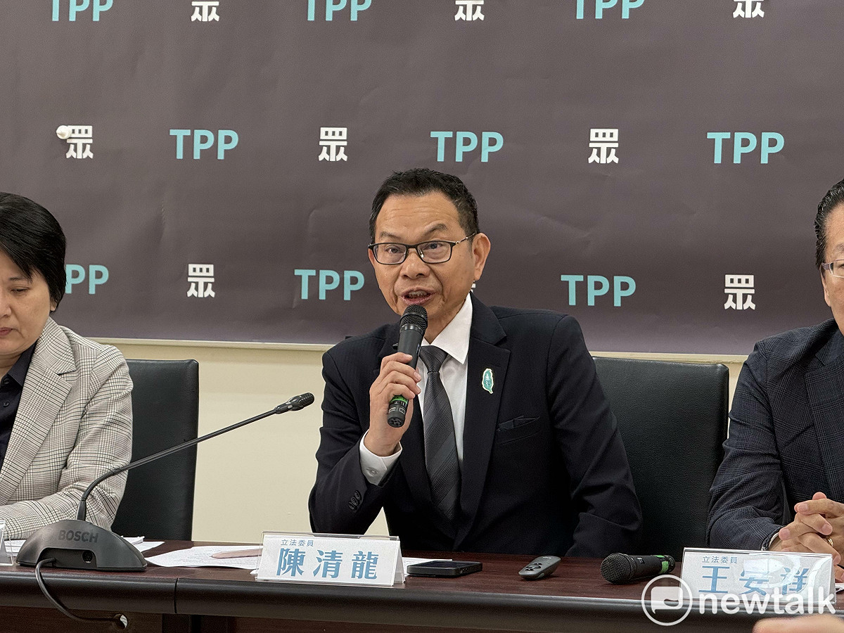 民眾黨團總召陳清龍。 圖：周煊惠 / 攝