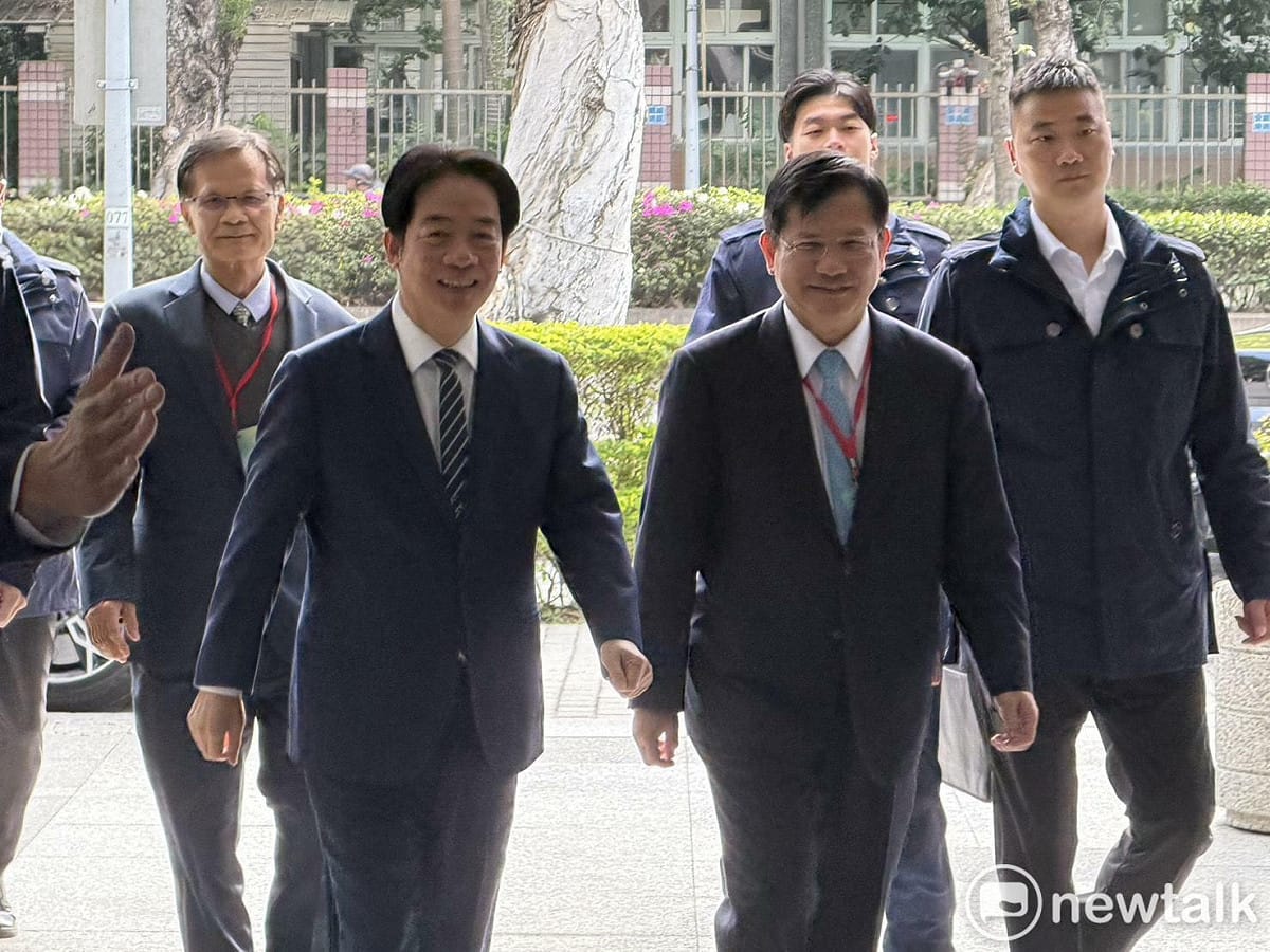 總統賴清德、外交部長林佳龍。 圖：高逸帆／攝