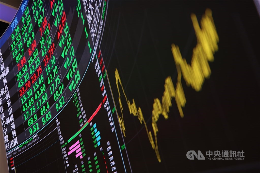 台股示意圖。  圖：中央社檔案照片