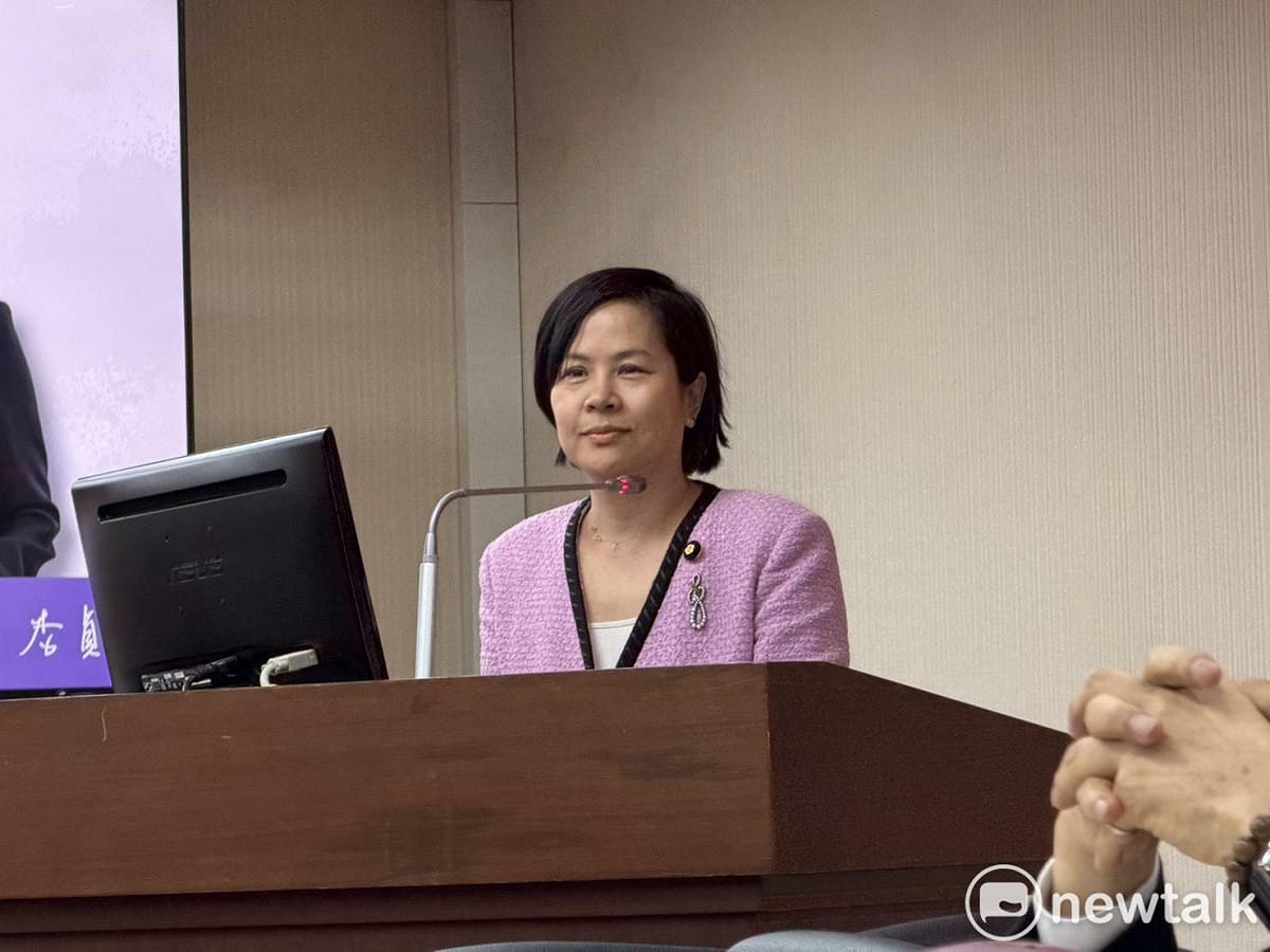 民眾黨中配不分區立委李貞秀今日上演委員會備詢處女秀，但召委李柏毅裁示官員可不必備詢，整場成為「個人秀場」。 圖：金大鈞/攝