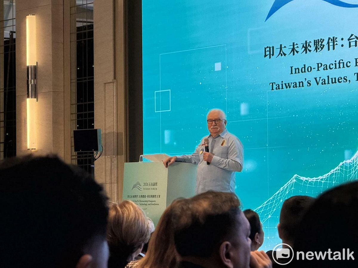 諾貝爾和平奬得主、波蘭前總統華勒沙（Lech Wałęsa）。 圖：高逸帆／攝