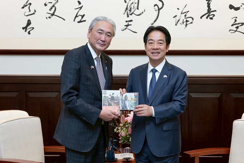 日華議員懇談會會長古屋圭司25日在聲援總統賴清德，並痛斥中華人民共和國介入干預他國領空開放與否，屬極為蠻橫之行為。 圖：總統府/提供（資料照）