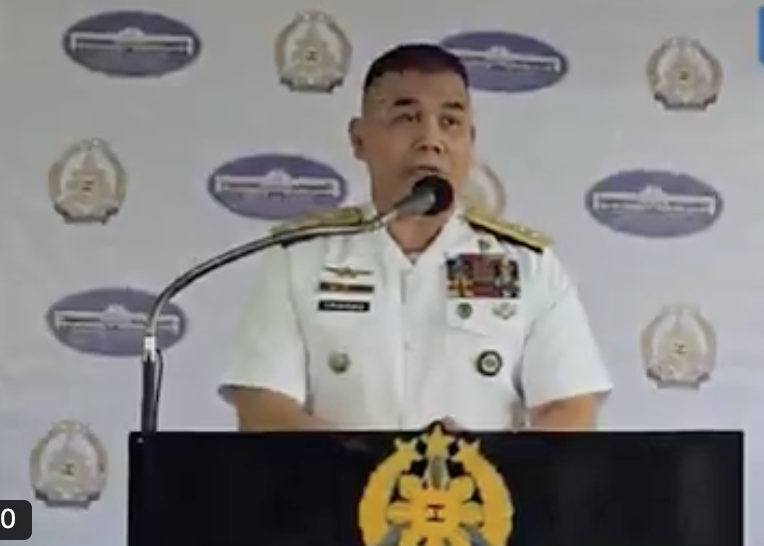 菲律賓海軍南海事務發言人崔尼代（ Roy Vincent Trinidad ）。 圖：翻攝自@tribunephl