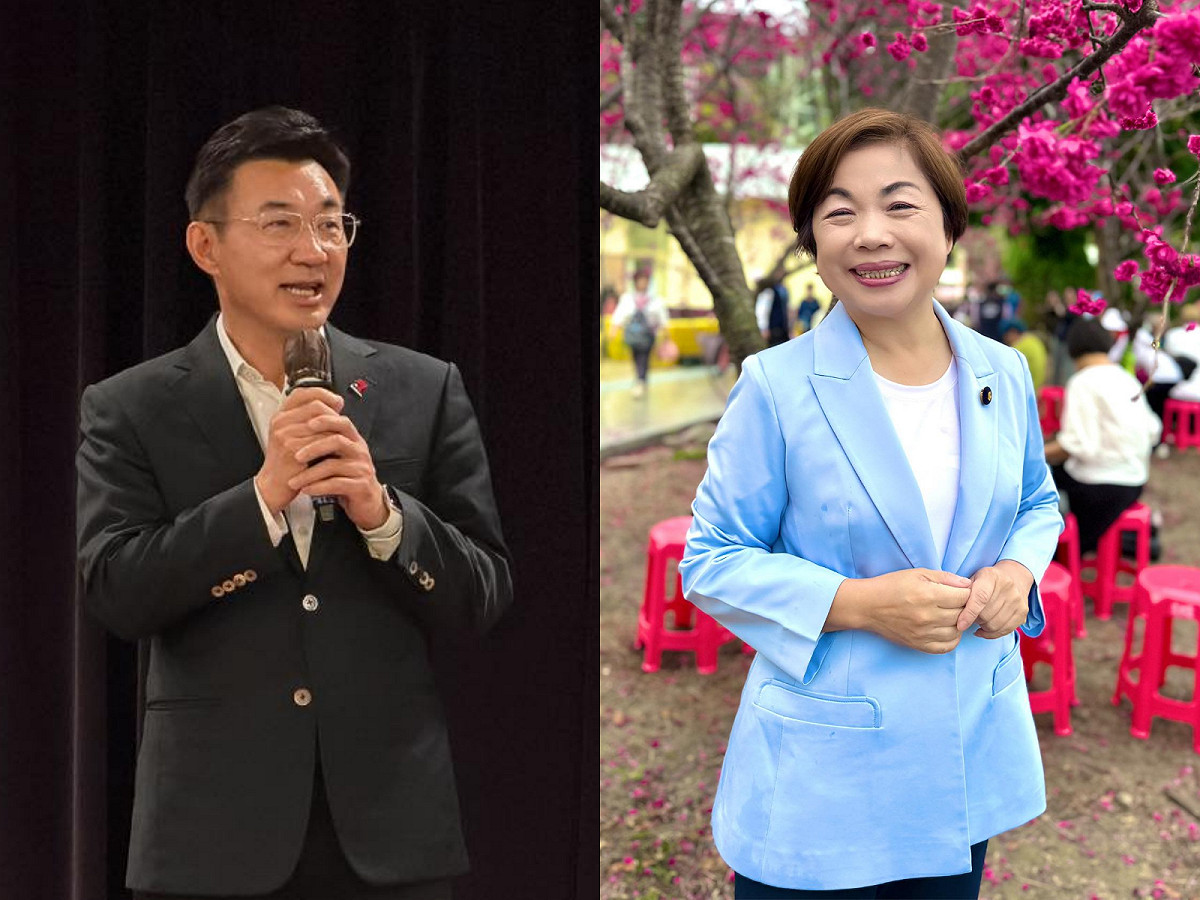 國民黨將於本月25至31日進行台中市長初選民調，有意爭取提名的立法院副院長江啟臣以及立委楊瓊瓔的競爭進入白熱化。 圖：翻攝自江啟臣、楊瓊瓔臉書（新頭殼合成）