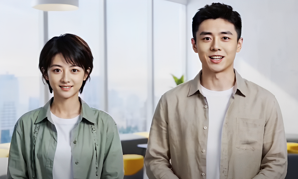 中國製作公司耀客傳媒昨(18)日宣布，將首推兩名「AI演員」，並同步開設社群帳號，掀起外界關注。 圖：翻攝自微博