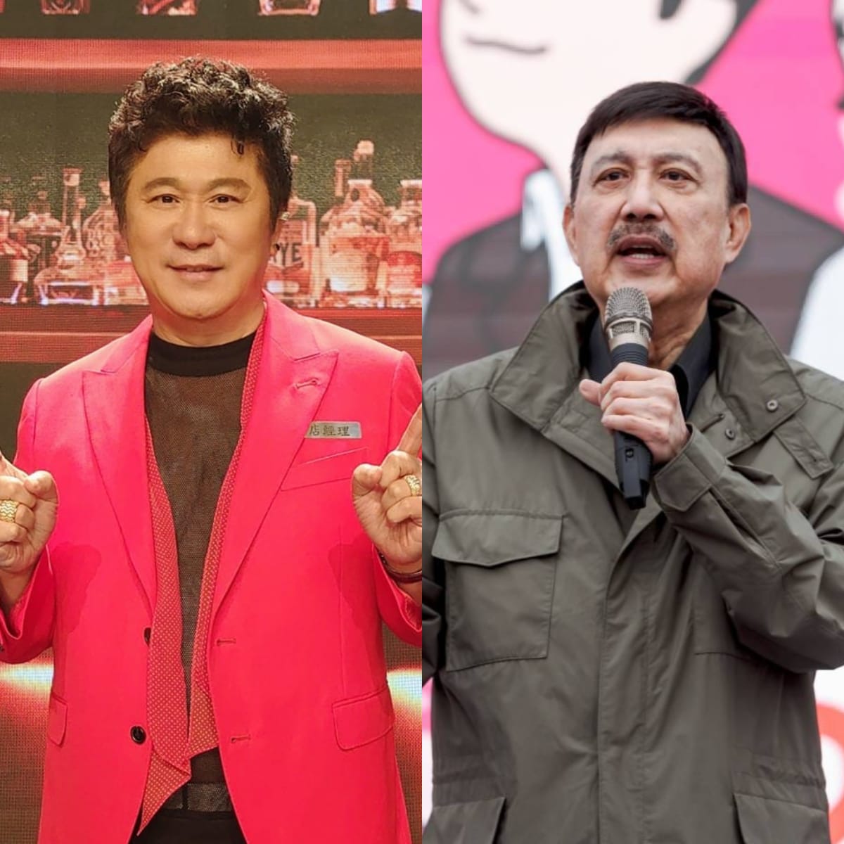 有消息指出余天(右)將入主胡瓜原節目時段、開新節目。 圖：翻攝自胡瓜、余天FB