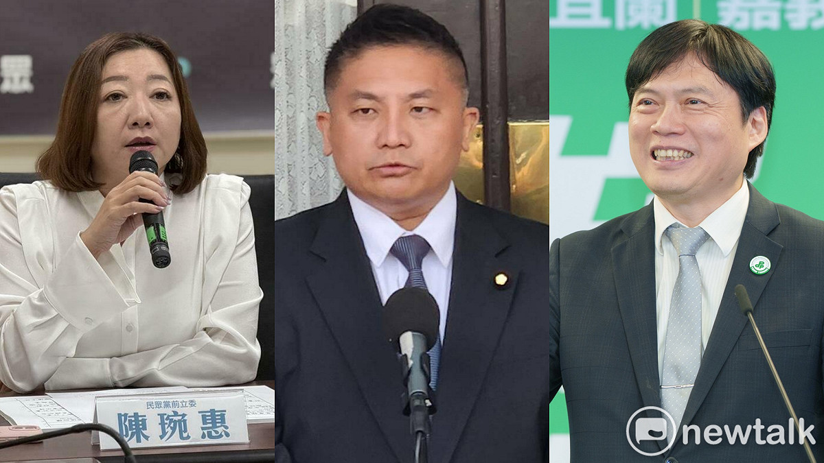 《美麗島電子報》19日公布宜蘭縣長選舉民調，結果顯示，不論三強鼎立，還是藍白合推派陳琬惠或吳宗憲，其支持度都輸給民進黨宜蘭縣長提名人林國漳。 圖：新頭殼合成