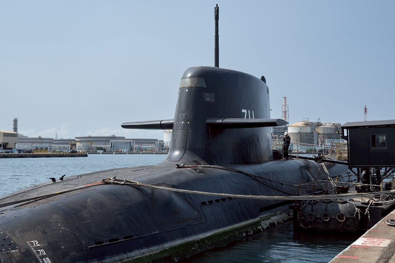 國造潛艦海鯤號 圖：總統府提供
