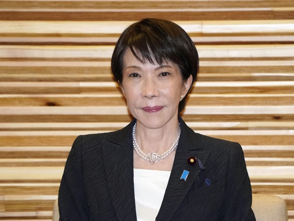 日本首相高市早苗。（共同社） 圖：中央社提供