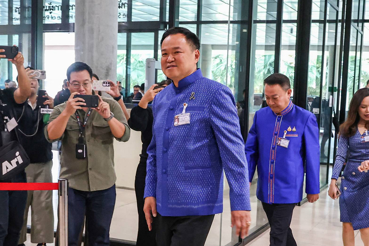 泰國國會近日舉行總理選舉，現任總理以壓倒性票數順利連任。 圖:翻攝自FC Anutin臉書
