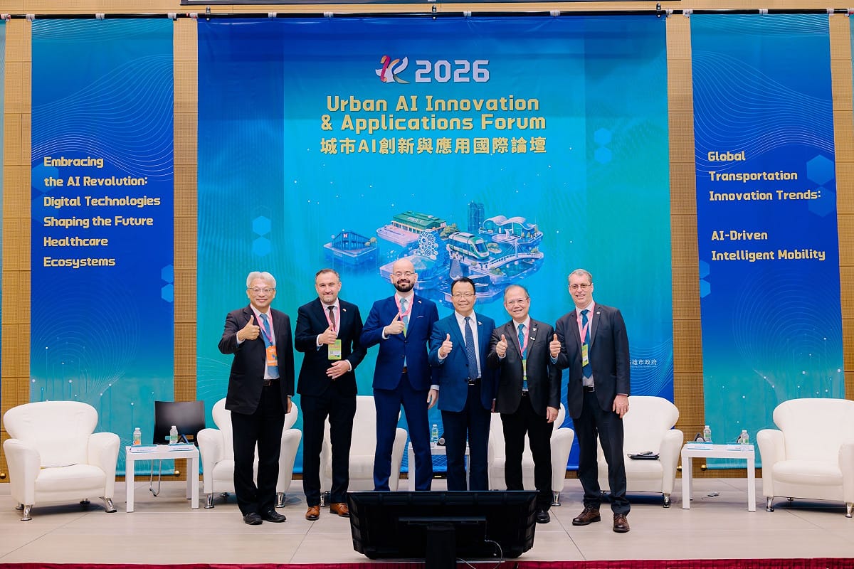 2026高雄智慧城市展國際論壇分享城市治理及智慧城市推動實踐經驗。 圖：高雄市行國處/提供