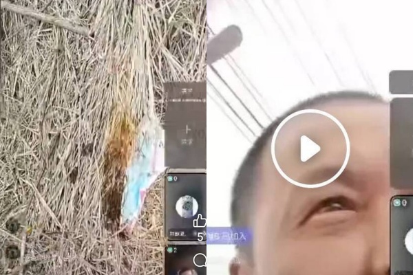 一名男子自稱義消在公墓縱火還直播。 圖：翻攝自爆料公社
