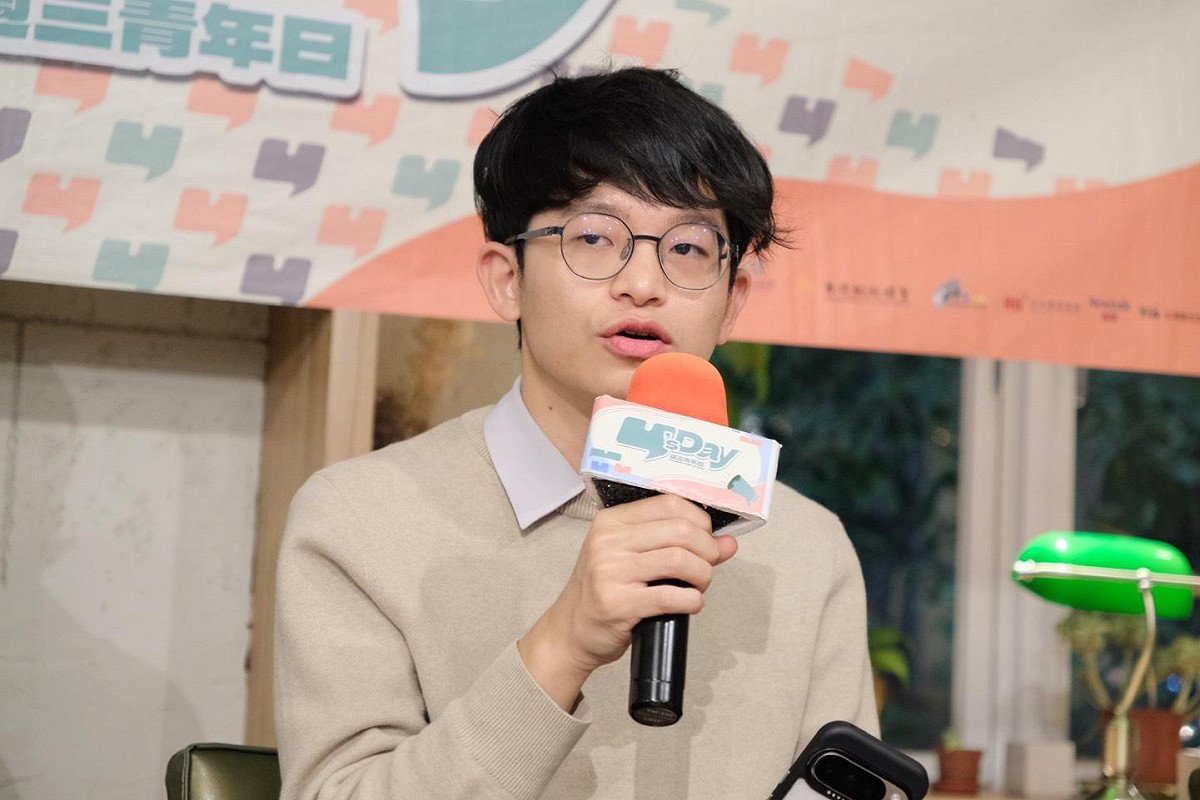 臺灣國防研究倡議共同創辦人溫約瑟。 圖：Y’s Day「週三青年日」提供