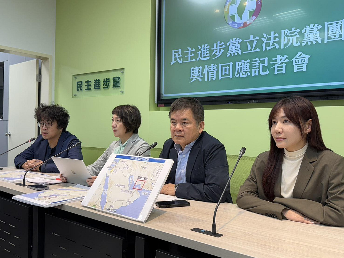 民進黨團今日召開輿情回應記者會。 圖：金大鈞 / 攝