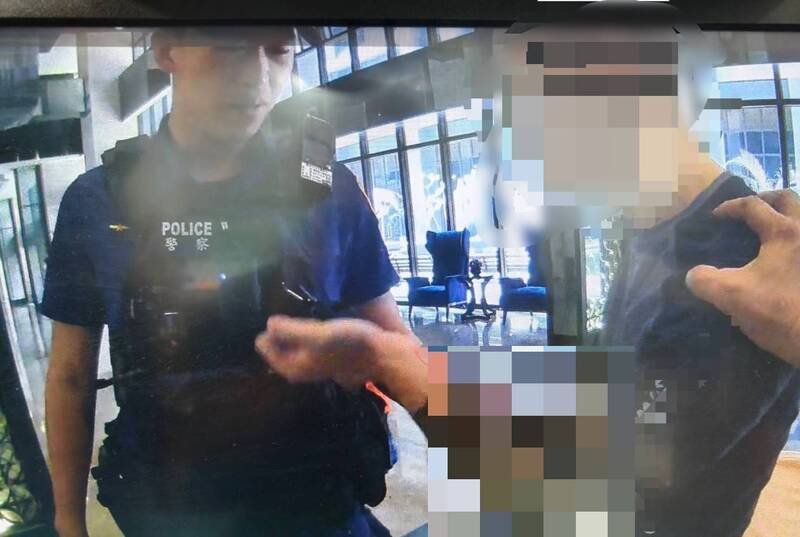 林姓男子毆打成大學生，被警方逮捕送辦。 圖：翻攝畫面