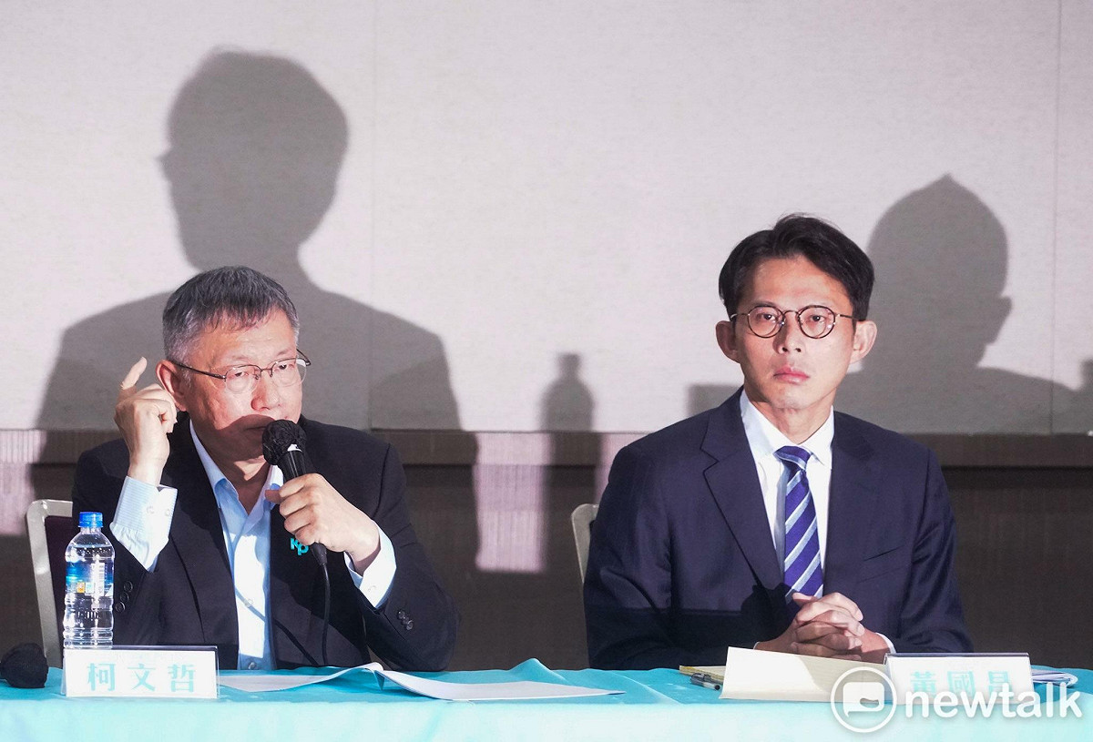 民眾黨創黨主席柯文哲、黨主席黃國昌今召開「柯文哲司法記者會」。 圖：張良一 ／ 攝（資料照）
