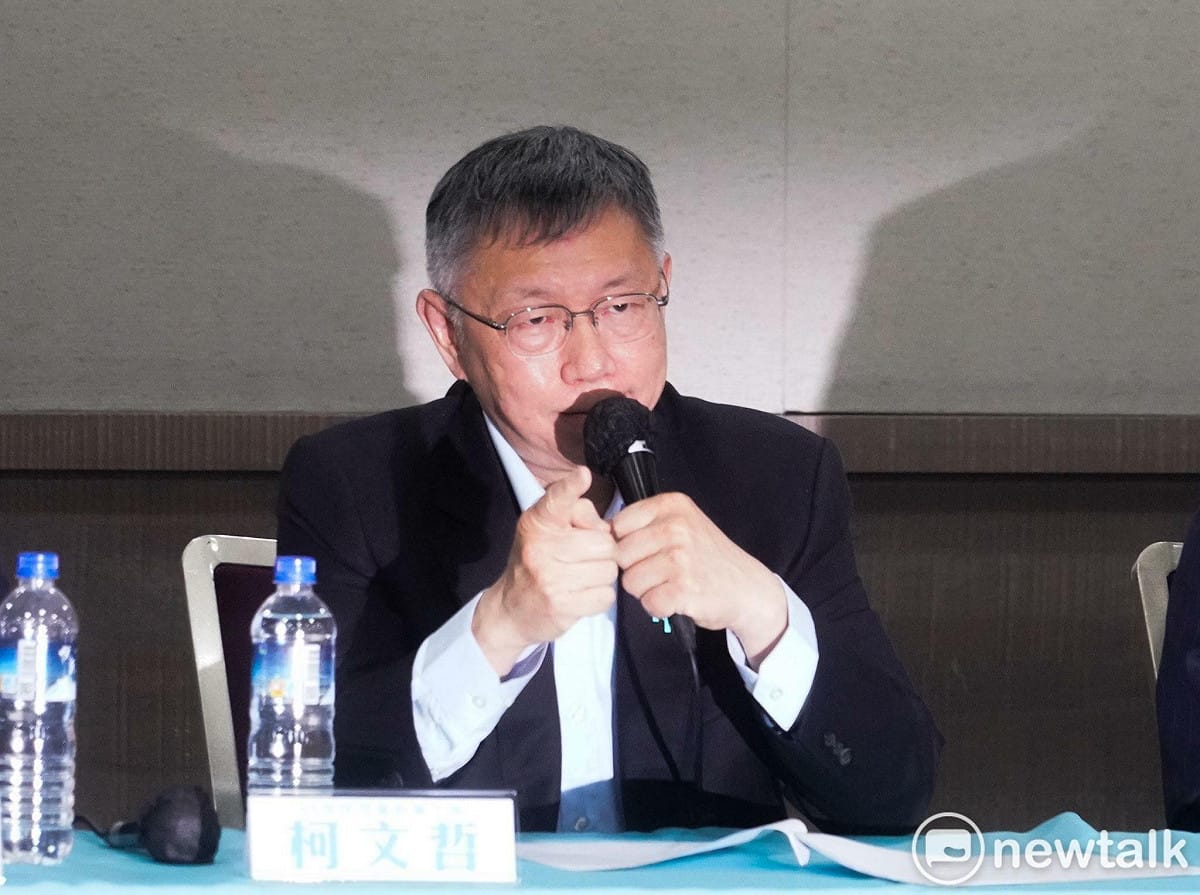 民眾黨創黨主席柯文哲今召開「柯文哲司法記者會」。 圖：張良一／攝