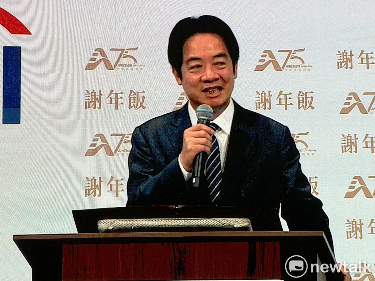 賴清德說，一起迎向台美經貿合作的黃金年代。 圖：高逸帆／攝