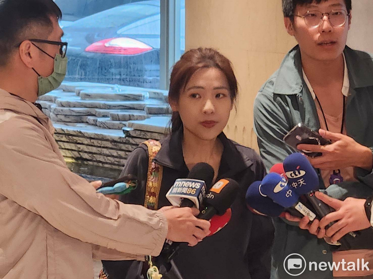國民黨立委徐巧芯現身與朱立倫的餐敘。 圖：黃建豪/攝